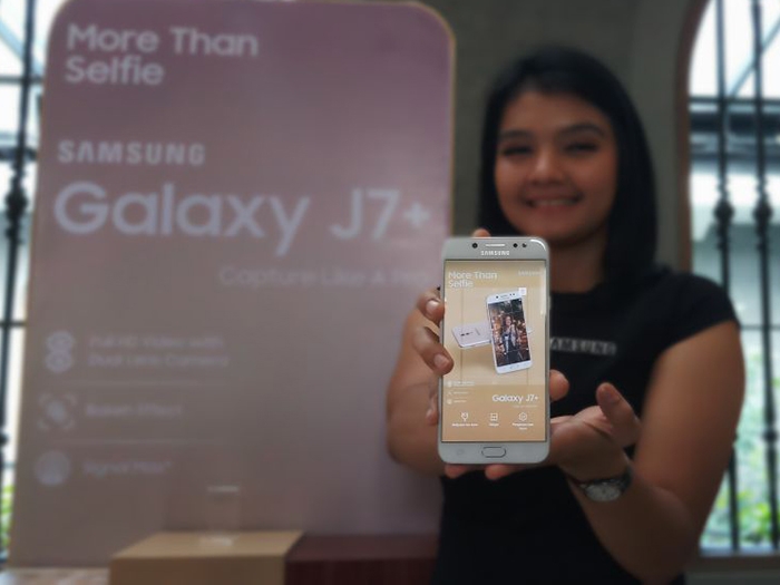 Penampilan Samsung Galaxy J7+ ok